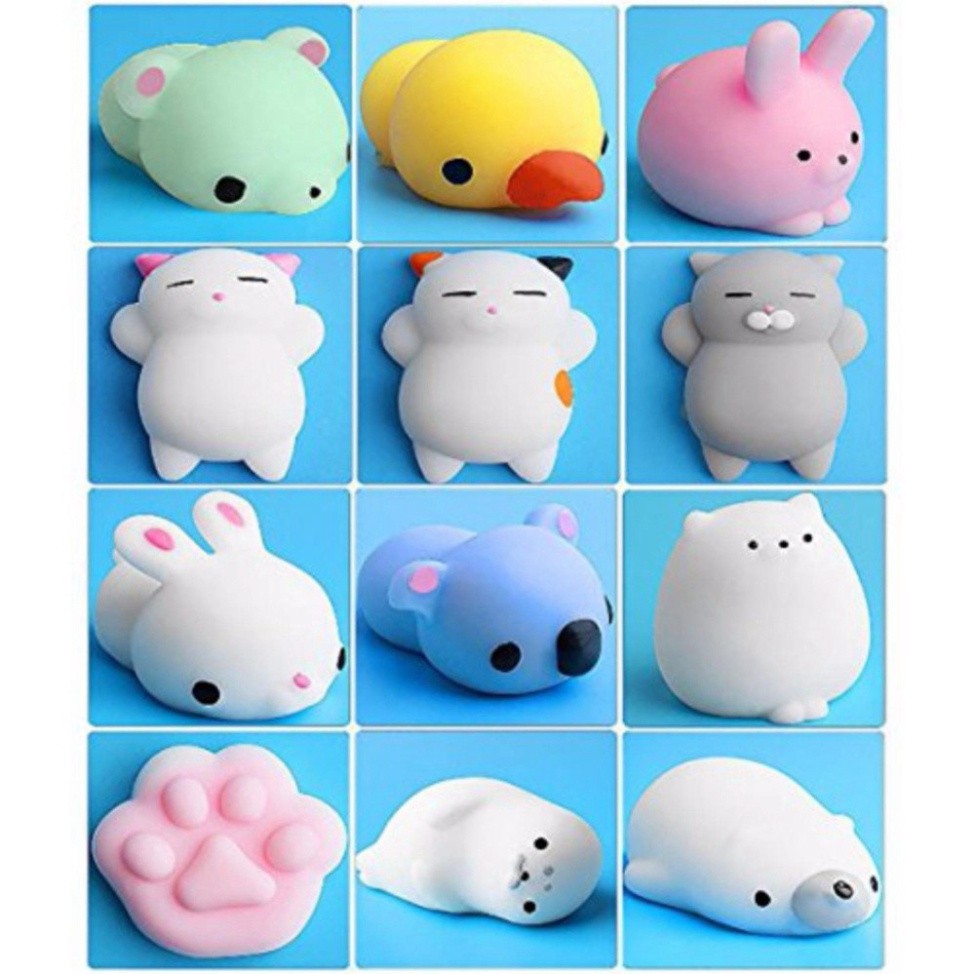 Combo 36 Squishy Mochi Hình Thú Cực Dễ Thương (Giao Mẫu Ngẫu Nhiên)