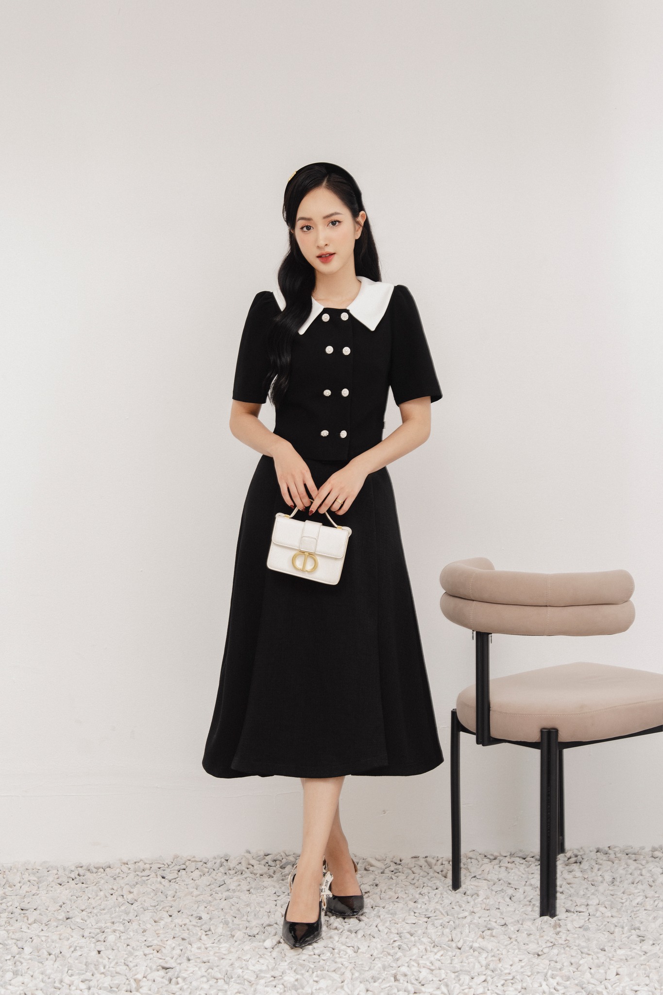 Áo 2 dây (cổ đổ)  TIINSTORE  AHN129
