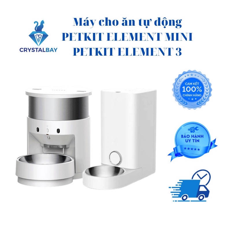 (New 2026) Máy cho ăn tự động cho mèo thú cưng Petkit Infinity Fresh Element 3 – Dung tích 5L, lồng chứa Inox