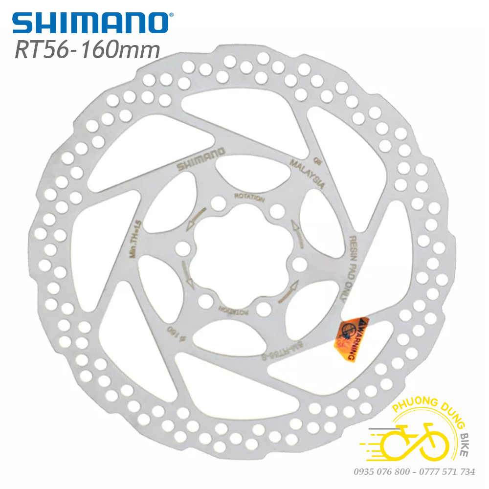 Đĩa phanh thắng xe đạp SM RT56 160mm - 1 Chiếc