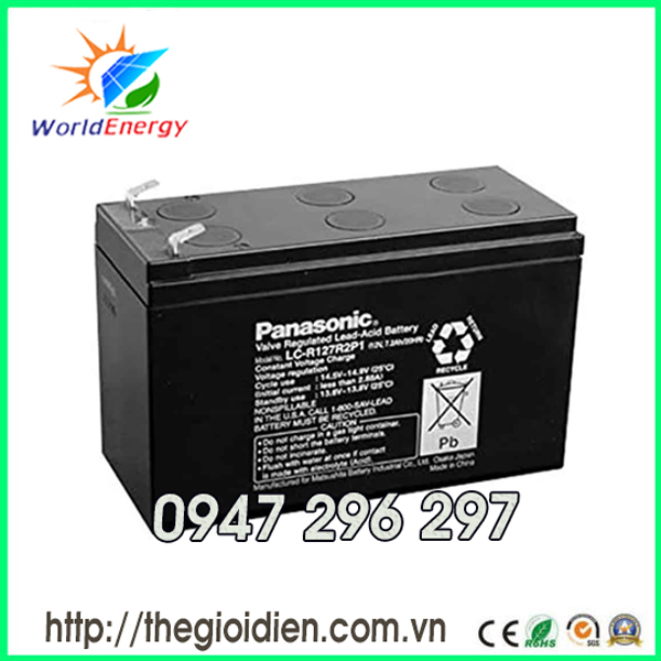 Bình ắc quy Panasonic 12V-7.5A