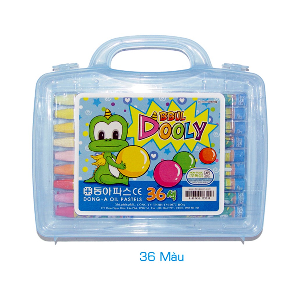 Bút Sáp Dầu 24/ 36/ 48 Màu Dooly - Ttoru Hàn Quốc