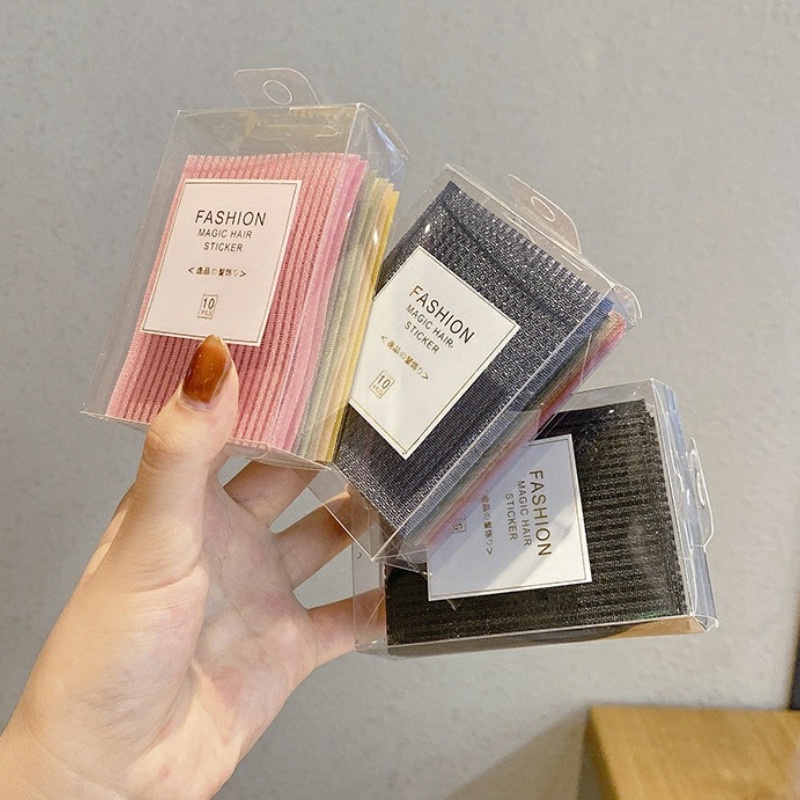 set 10 miếng dán tóc tự dính phong cách hàn quốc