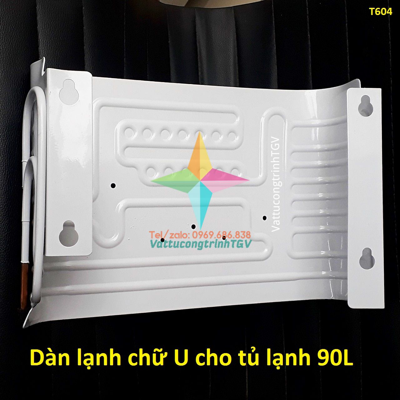 Dàn lạnh chữ U ngăn đá tủ lạnh 90L KT: 34x23x10 cm