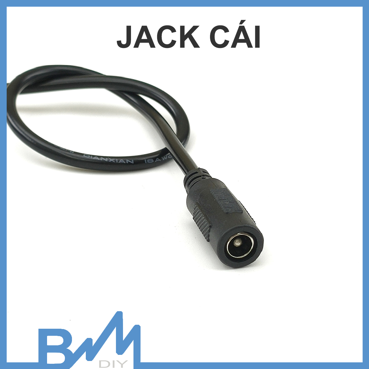 Dây nguồn jack dc đực cái 5.5x2.1mm dài 30cm