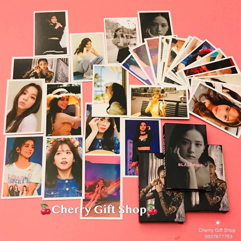 Bộ Lomo Card Black Pink Lisa Mẫu Mới