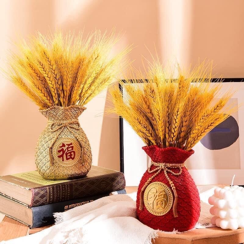 100 bông lúa mạch vàng decor trang trí Tết loại 1 ( hạnh phúc , ấm no, thịnh vượng )