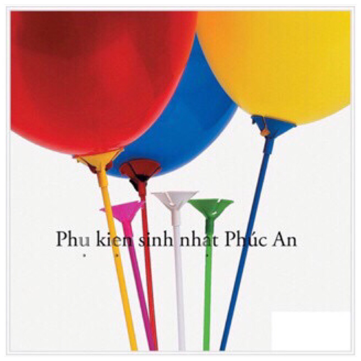 [HCM]Set 10 que cắm bóng bay cầm tay đủ màu
