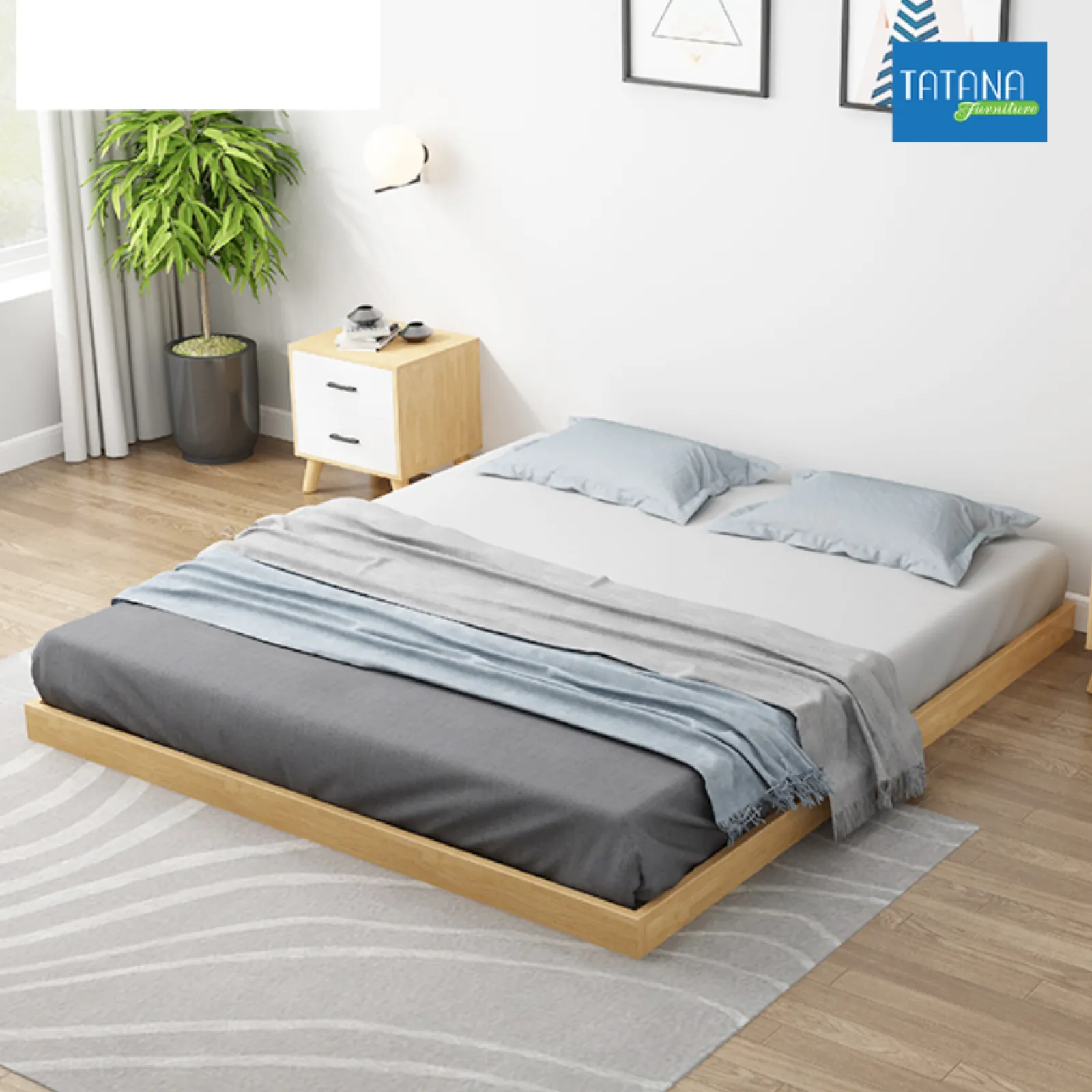 Free Ship HCM - Giường pallet  gỗ Tatana MDF029-Hiện đại tiện lợi.