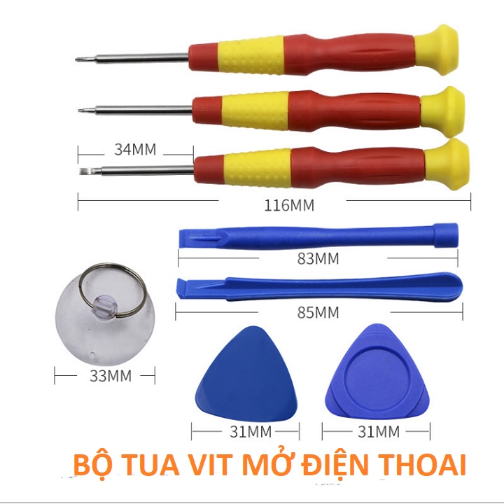 BỘ TUA VIT MỞ ĐIỆN THOẠI 8 MÓN