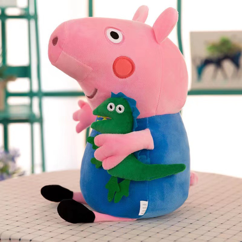 Gấu bông heo chị peppa thú bông gia đình heo peppa lông mịn gòn mềm dễ thương cho bé