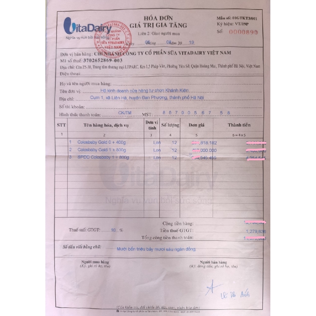 Sữa Colosbaby Gold 1000Igg 1+ 800G (Chính Hãng Vitadairy, Date Mới)