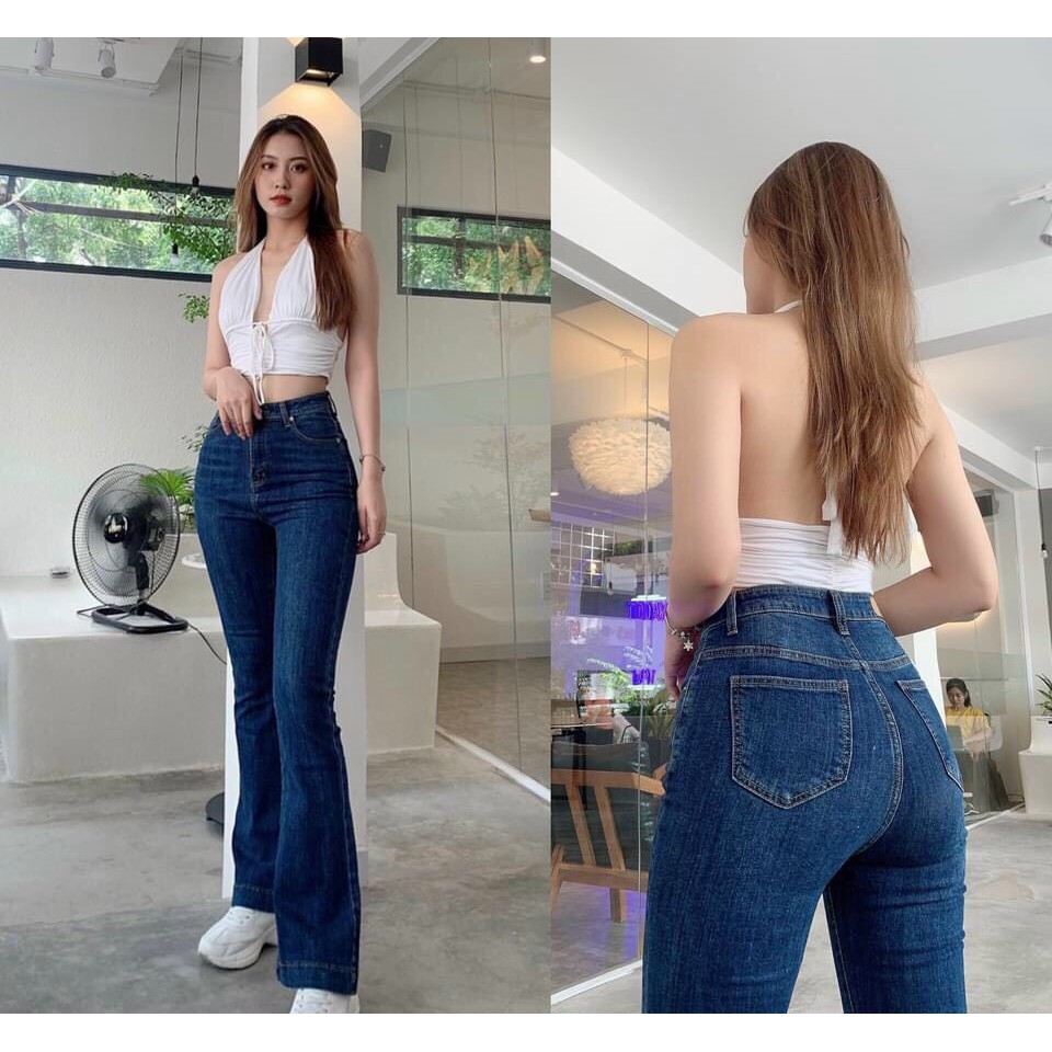 [HCM]Quần Jean Ống Loe LD01 Bigsize dài 110cm
