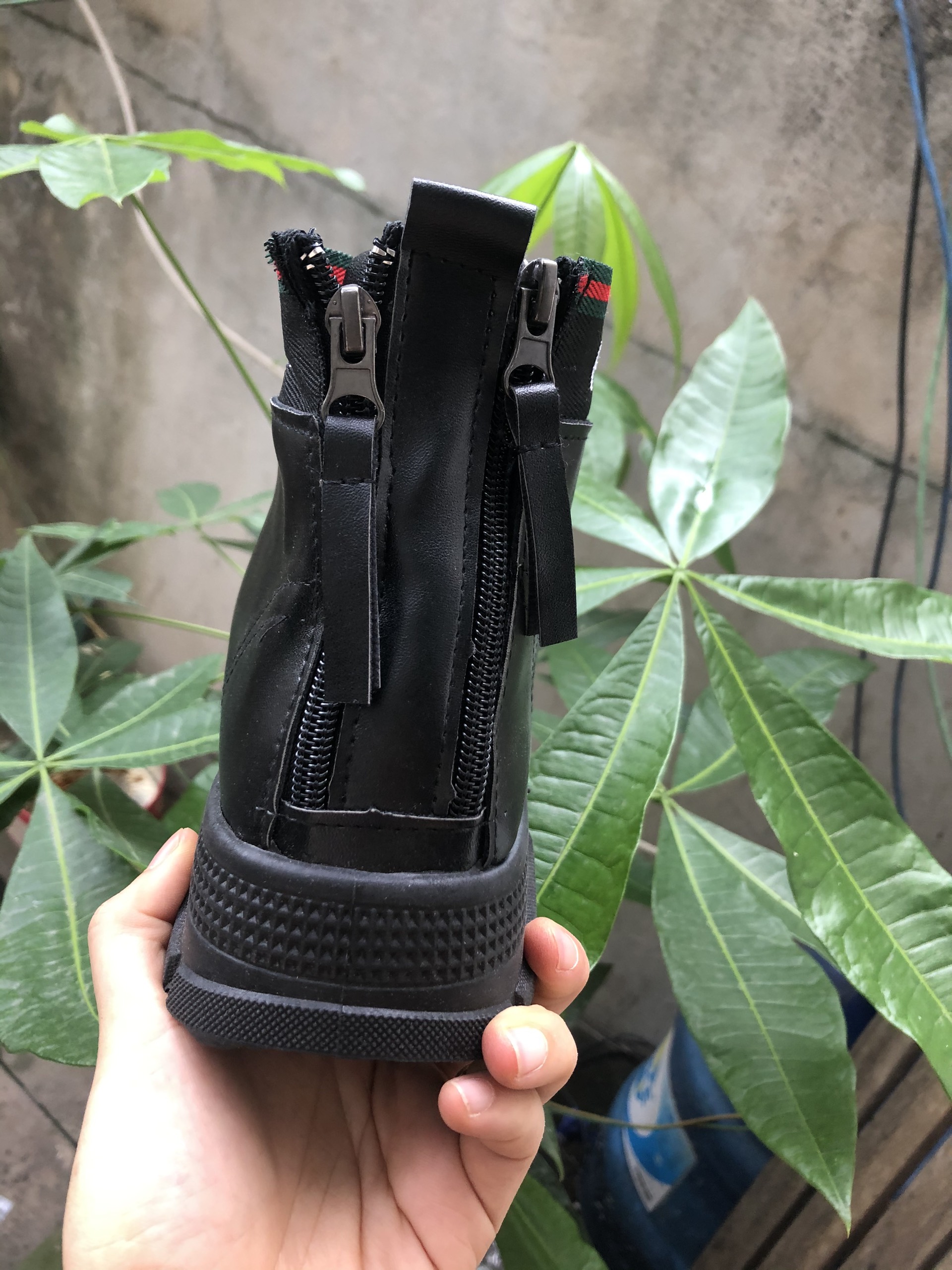Ảnh thật - Giày Boot nữ thời trang khóa gót cá tính B162