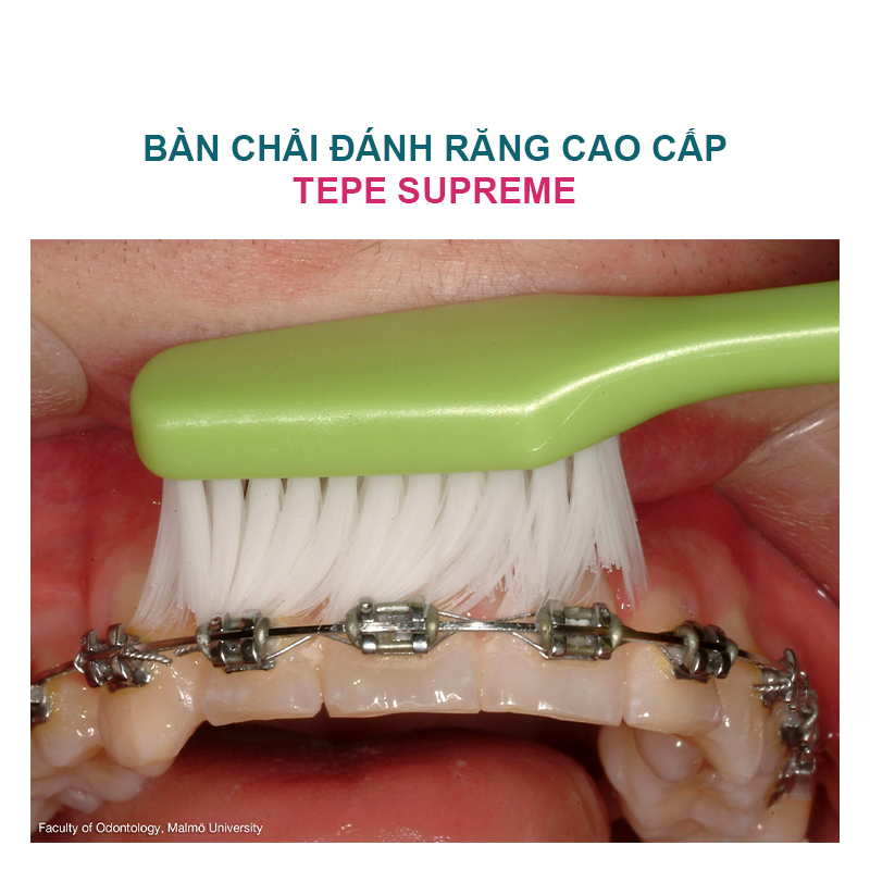 Bàn Chải Đánh Răng lông mềm cao cấp Thụy ĐiểnTepe Supreme làm sạch sâu kẽ răng, không chảy máu nướu