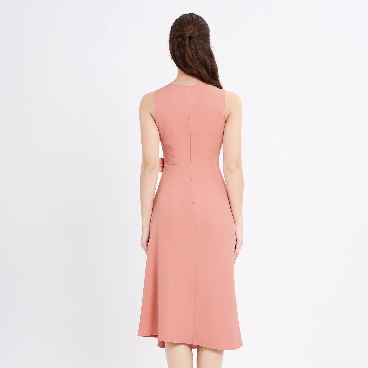 [NHẬP MÃ NOVFALAZSOCIAL02 GIẢM 40K ĐƠN 199K  ] Đầm midi cotton lạnh nhún kiểu Maybi