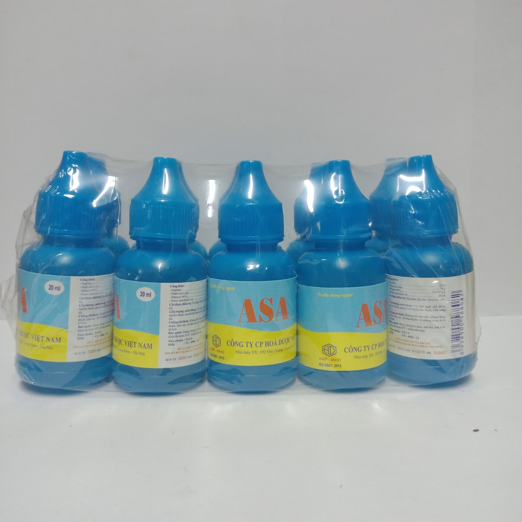 Combo 10 lọ dung dịch bôi ngoài da asa lọ 20ml