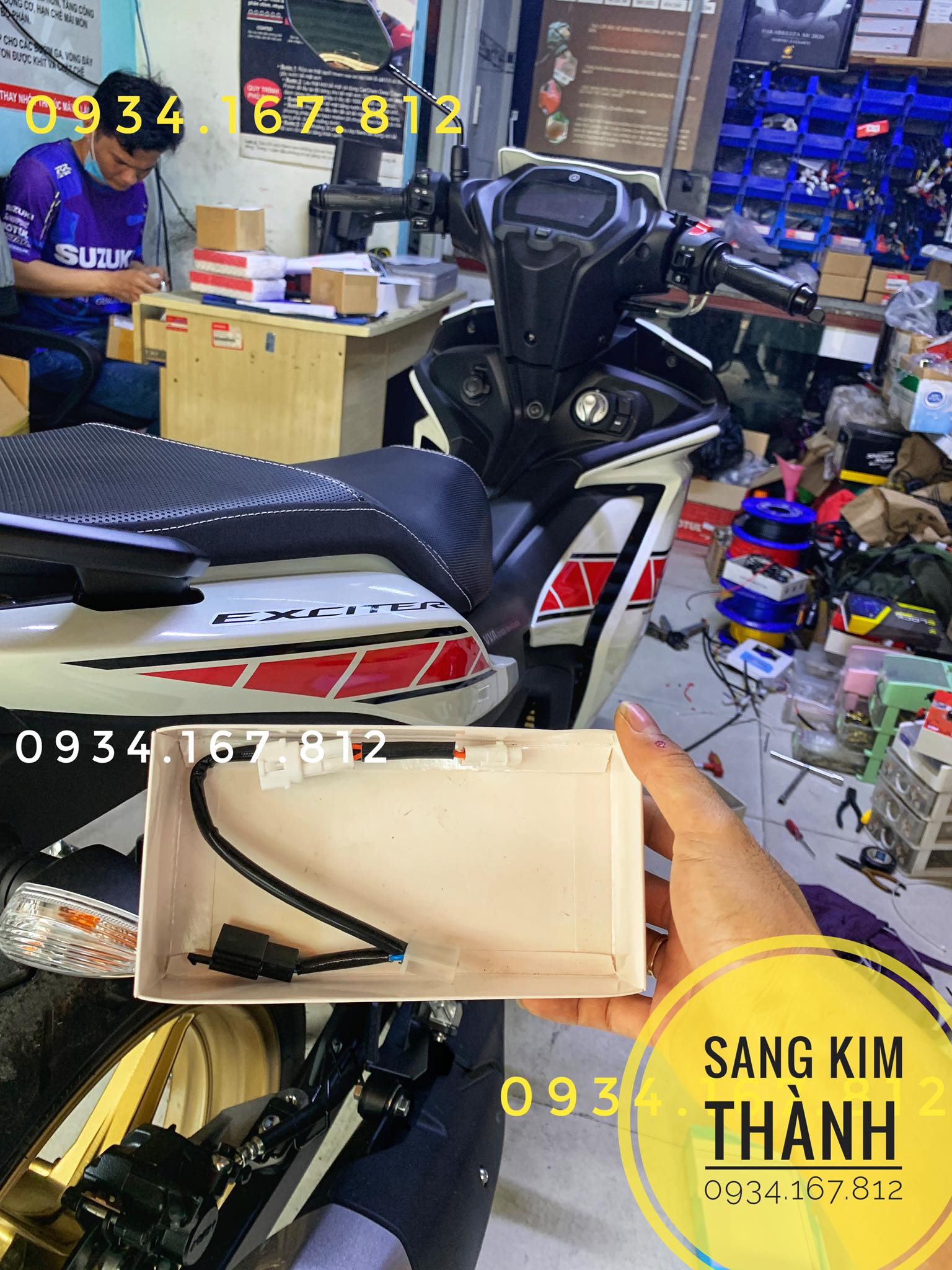 Mạch Bật Đèn Pha Giữ Đèn Cos xe Exciter 155 vva