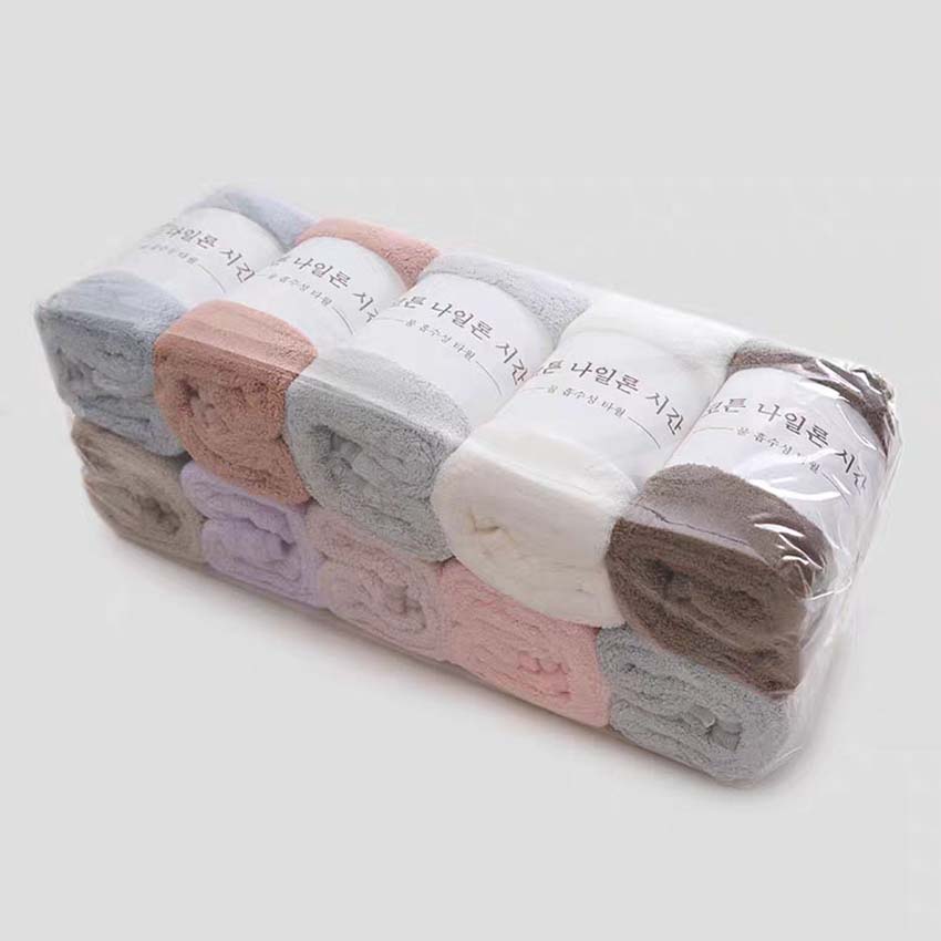 Khăn mặt lông cừu siêu mềm kích thước 50x30cm