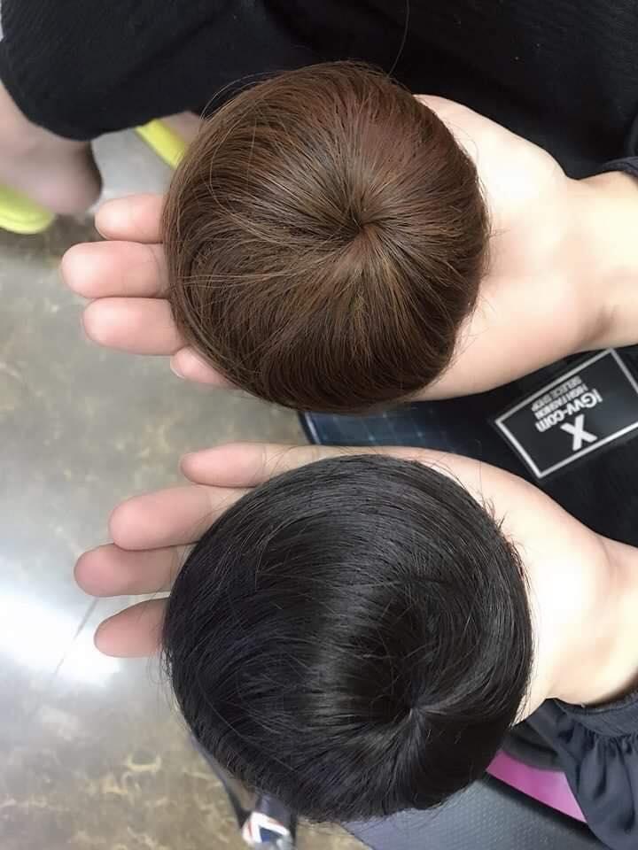 Búi tròn tóc giả
