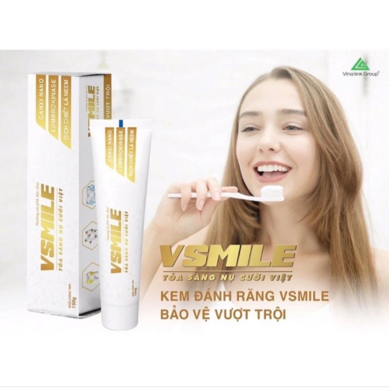 Kem Đánh Răng Thảo Dược VSMILE - Bảo Vệ Răng Miệng [ Hàng chính hãng Vinalink Group ]