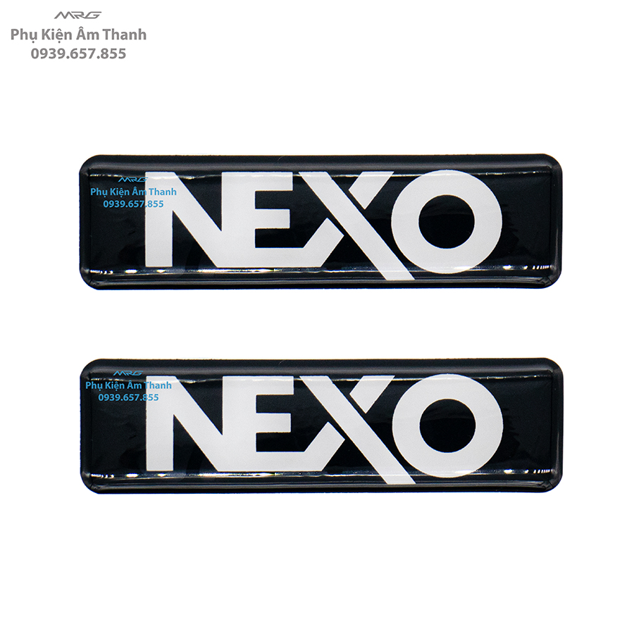 Tem Loa Nexo giá 1 cặp - MrG | logo nexo, tem nexo, tem dán loa nexo.