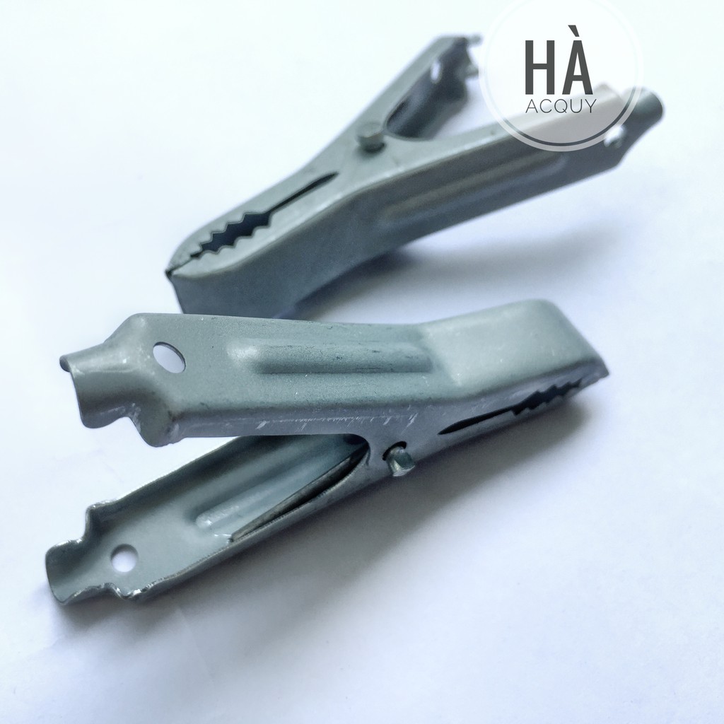 10 Pairs of Gray Battery Clips Lk 30A - 7cm