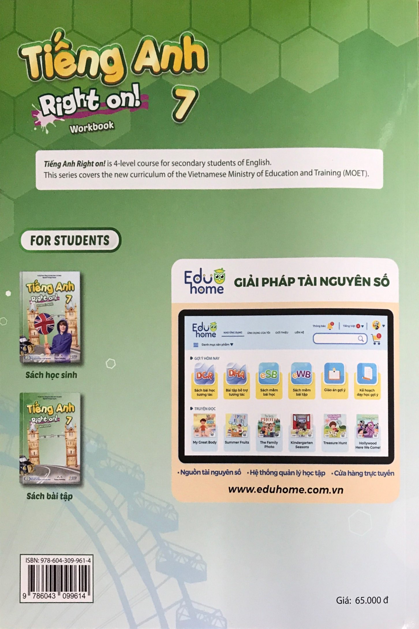 Bài Tập Tiếng Anh RIGHT ON Lớp 7 (Workbook)