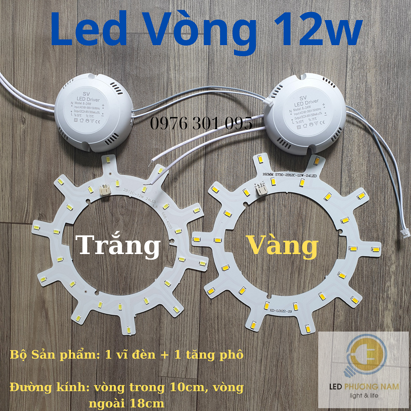 Led vòng siêu sáng 12w - 18w - 24w