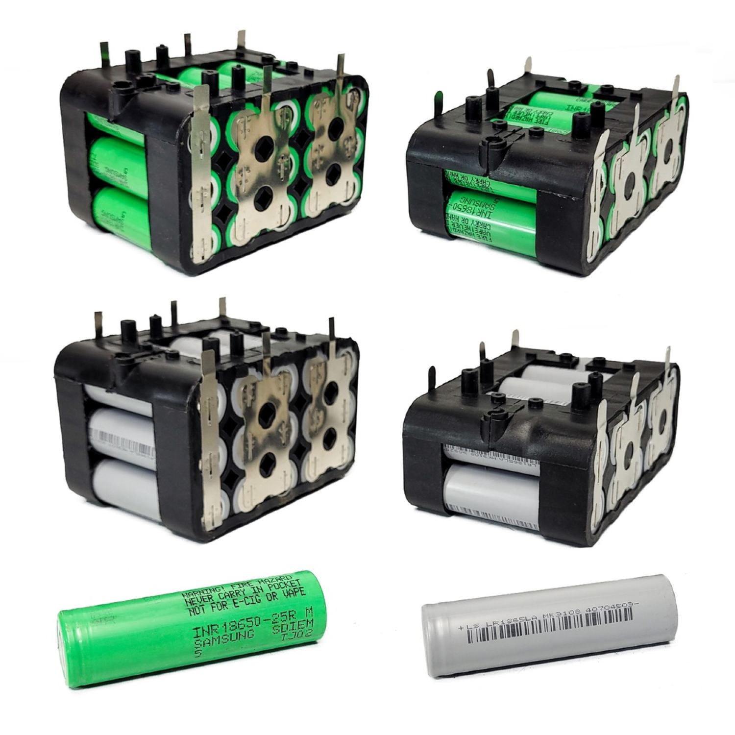 Khối pin 18650 đóng sẵn 10 cell - 15 cell dung lượng lớn