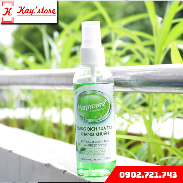 [Combo 20 chai] Chai xịt khuẩn HapiCare+ Mini bỏ túi (Dung tích 100ml)