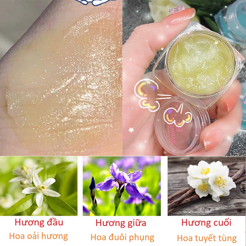 Gel dưỡng ẩm body Bell Mew ánh nhũ bắt sáng hương nước hoa hàng nội địa Trung BD01