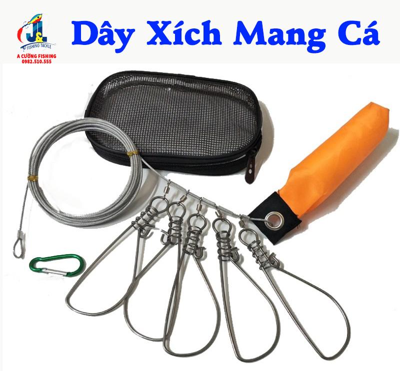 Dây xích mang cá móc mang cá 5m