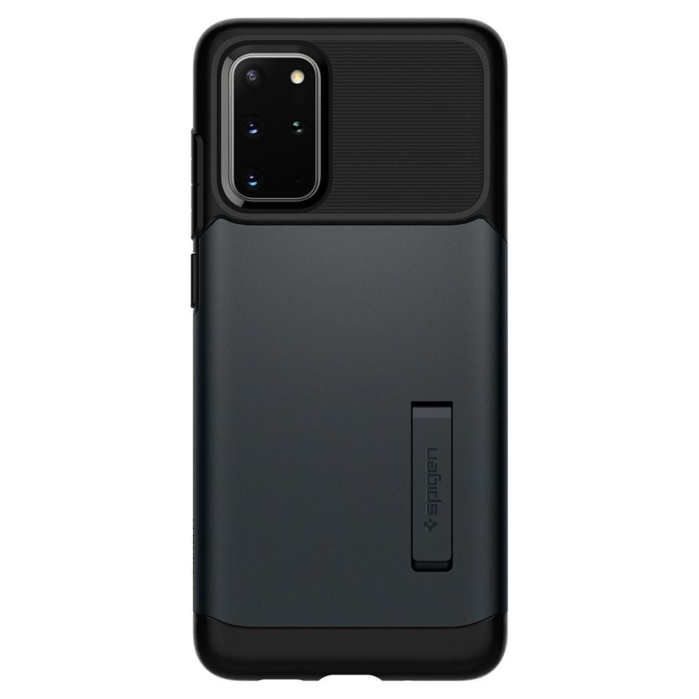 Hàng chính hãng - Ốp Lưng Samsung Galaxy s20 Plus Spigen Slim Armor Chất liêu vỏ PC, lớp trong là nhựa TPU mềm