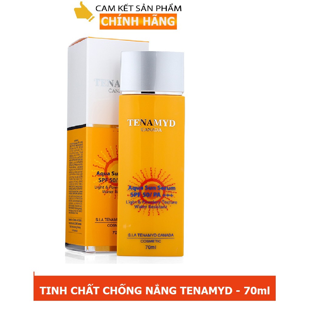 Tinh chất chống nắng tenamyd dạng nước spf50/pa+++ 70ml aqua sun serum spf50/pa+++