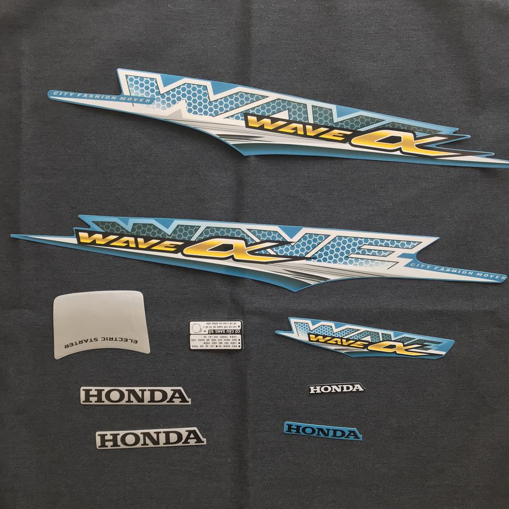 [SALE SỐC] BỘ TEM RỜI DÁN FULL XE WAVE ALPHA 2018 MẪU NHƯ ZIN HÀNG CAO CẤP 3 LỚP CHỐNG NƯỚC ( MÀU XANH )
