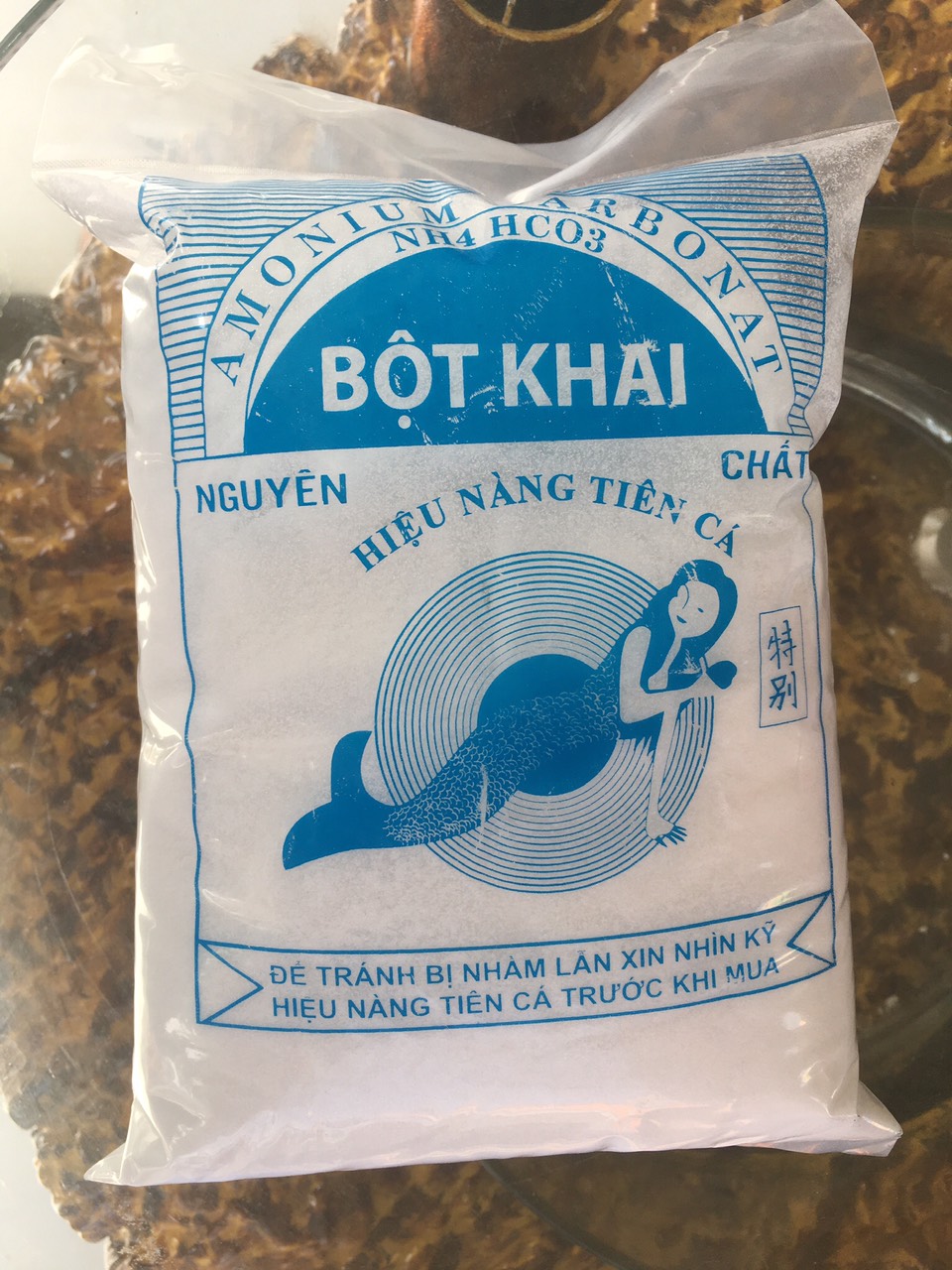 Bột khai tẩy gỗ Nàng Tiên Cá bich 1kg ( không làm bánh)
