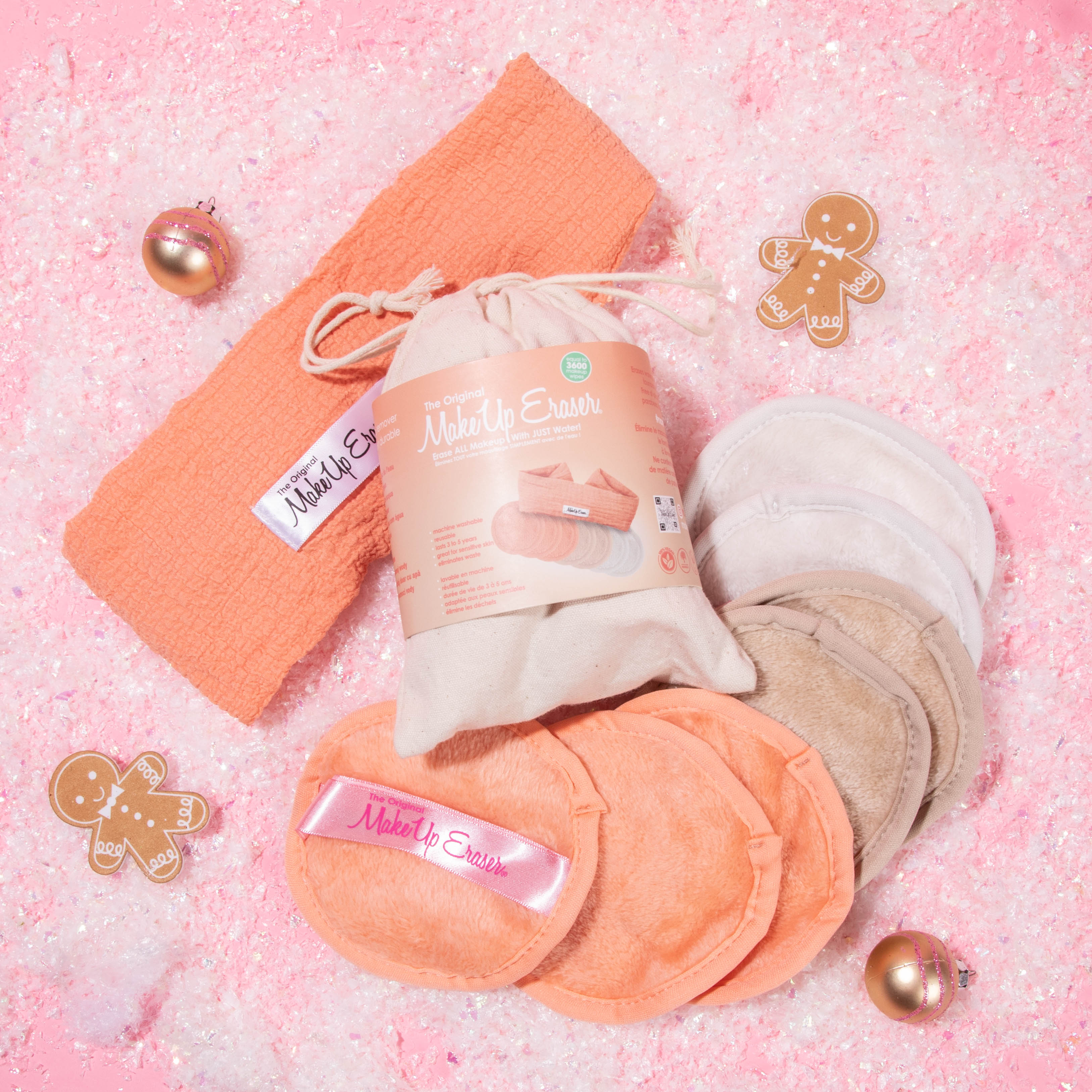 Set mini khăn tẩy trang và tẩy da chết siêu mềm mịn MakeUp Eraser bản Cam nổi bật Peachy Clean (kèm quà cực xinh!)