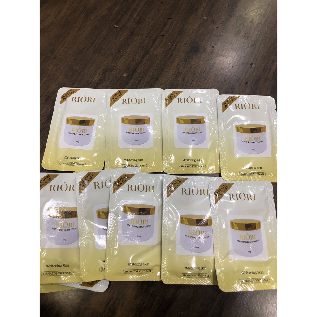 (DẠNG GÓI) Kem Dưỡng Trắng Body RIORI 1,5g