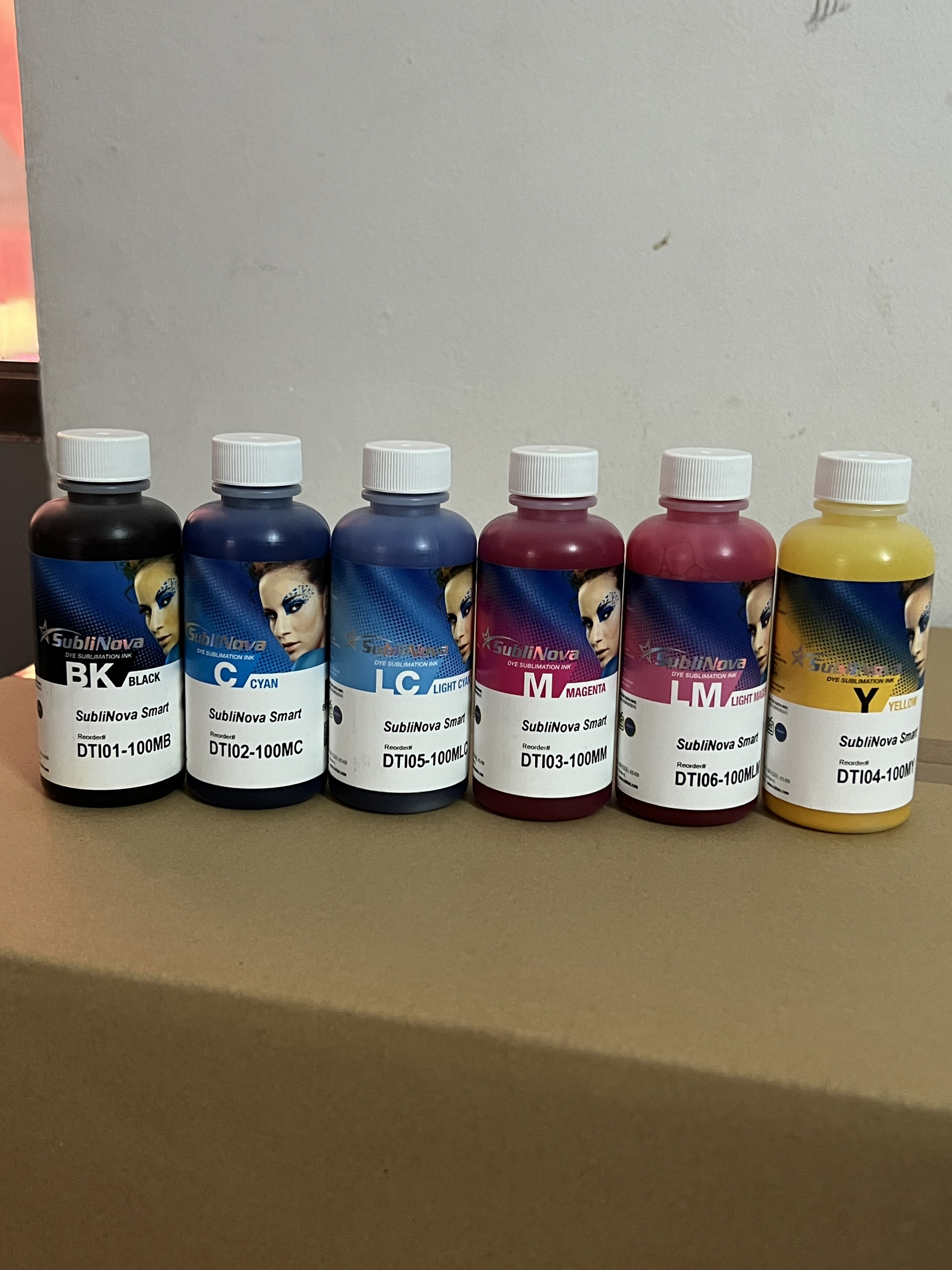 Combo 6 Chai Mực In Chuyển Nhiệt Inktec 100Ml