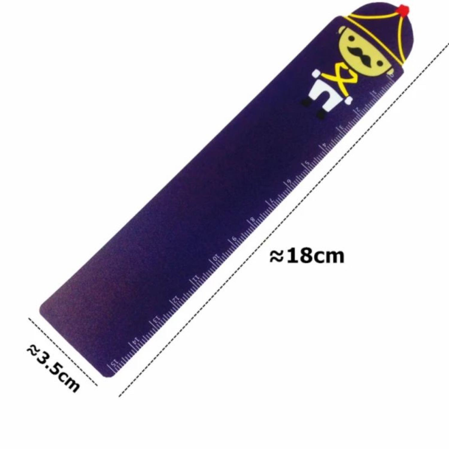 Thước nhựa dẻo 18cm cartoon (1 cây)