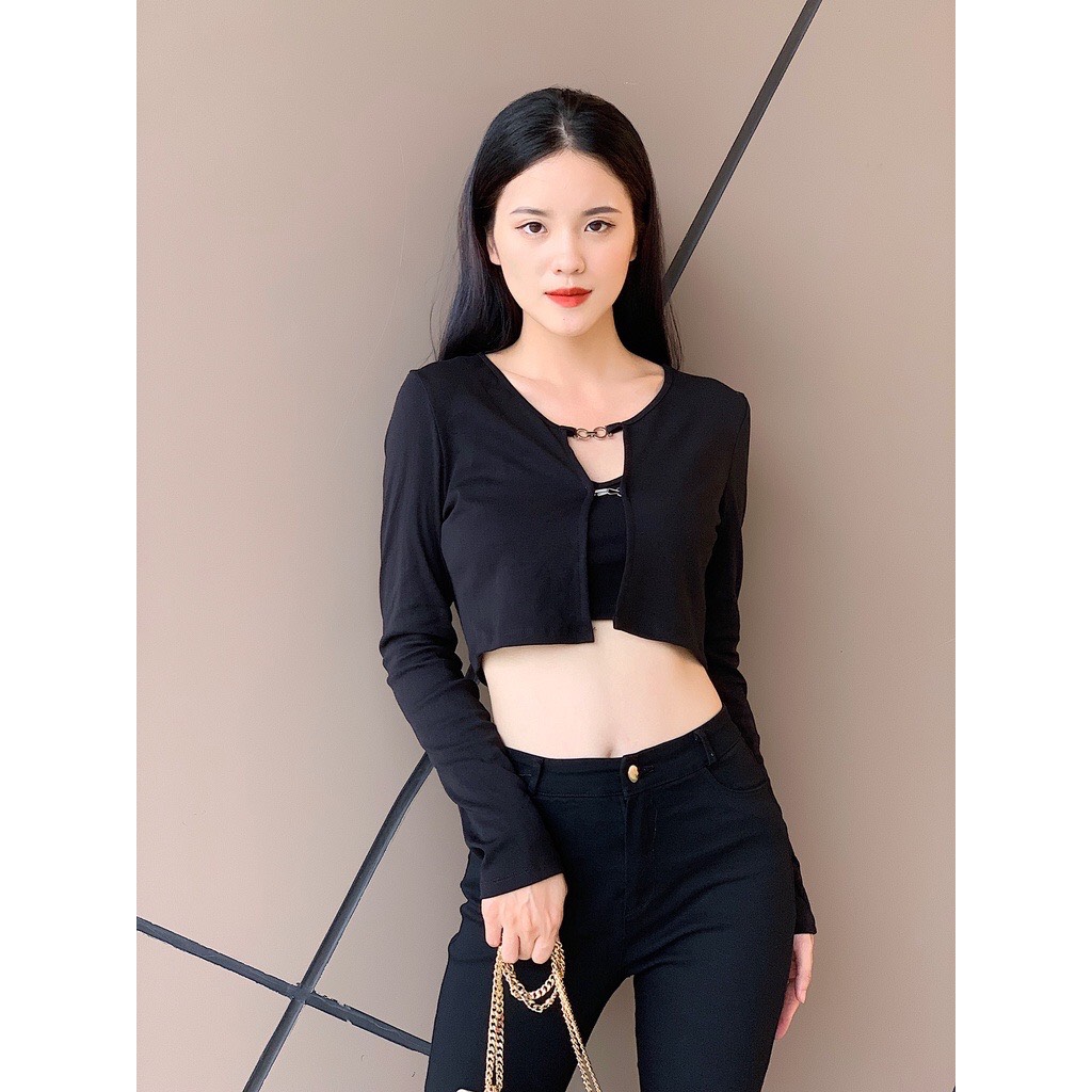 Set Áo Crotop Móc Cài (kèm áo 2 dây trong)
