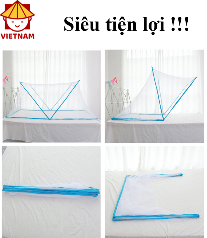 Màn Lưới Chống Muỗi Gấp Gọn Tiện Dụng Cho Người Lớn Và Trẻ Em, Màn Chụp Gấp Gọn Thông Minh