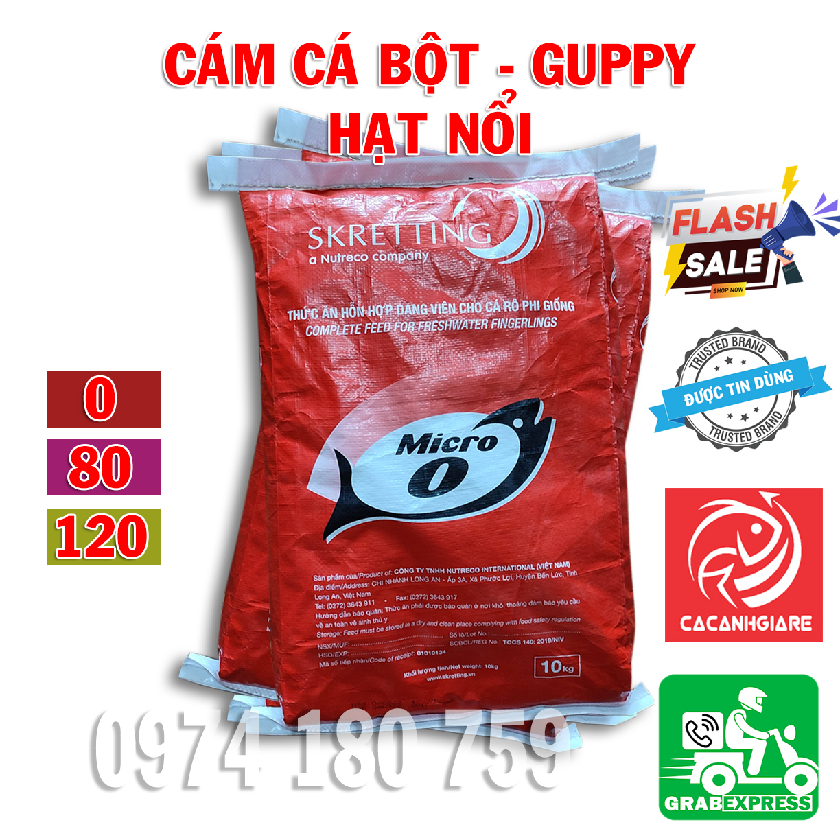 Cám Cá Giống, Cám Cá Guppy Micro [Hạt Nổi] [1KG]