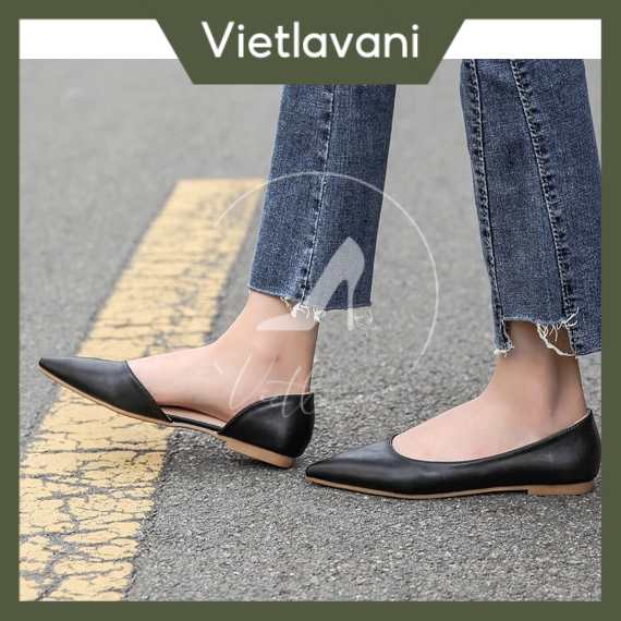 Giày Bệt Mũi Nhọn Cực Tôn Dáng Mã KHB8