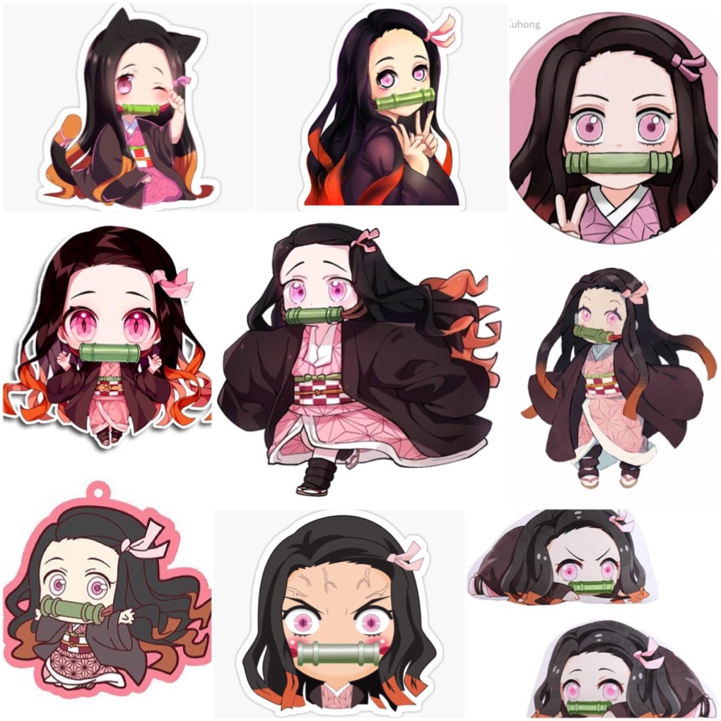 Set 30-60 Sticker Kamado Nezuko-Kimetsu no Yaiba