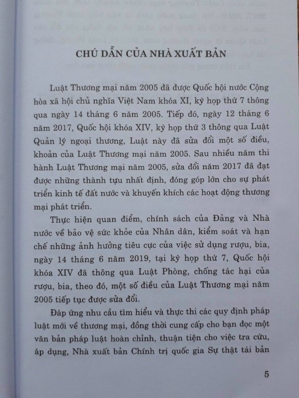 Luật Thương Mại ( Hiện Hành) ( Sửa đổi năm 2017,2019)
