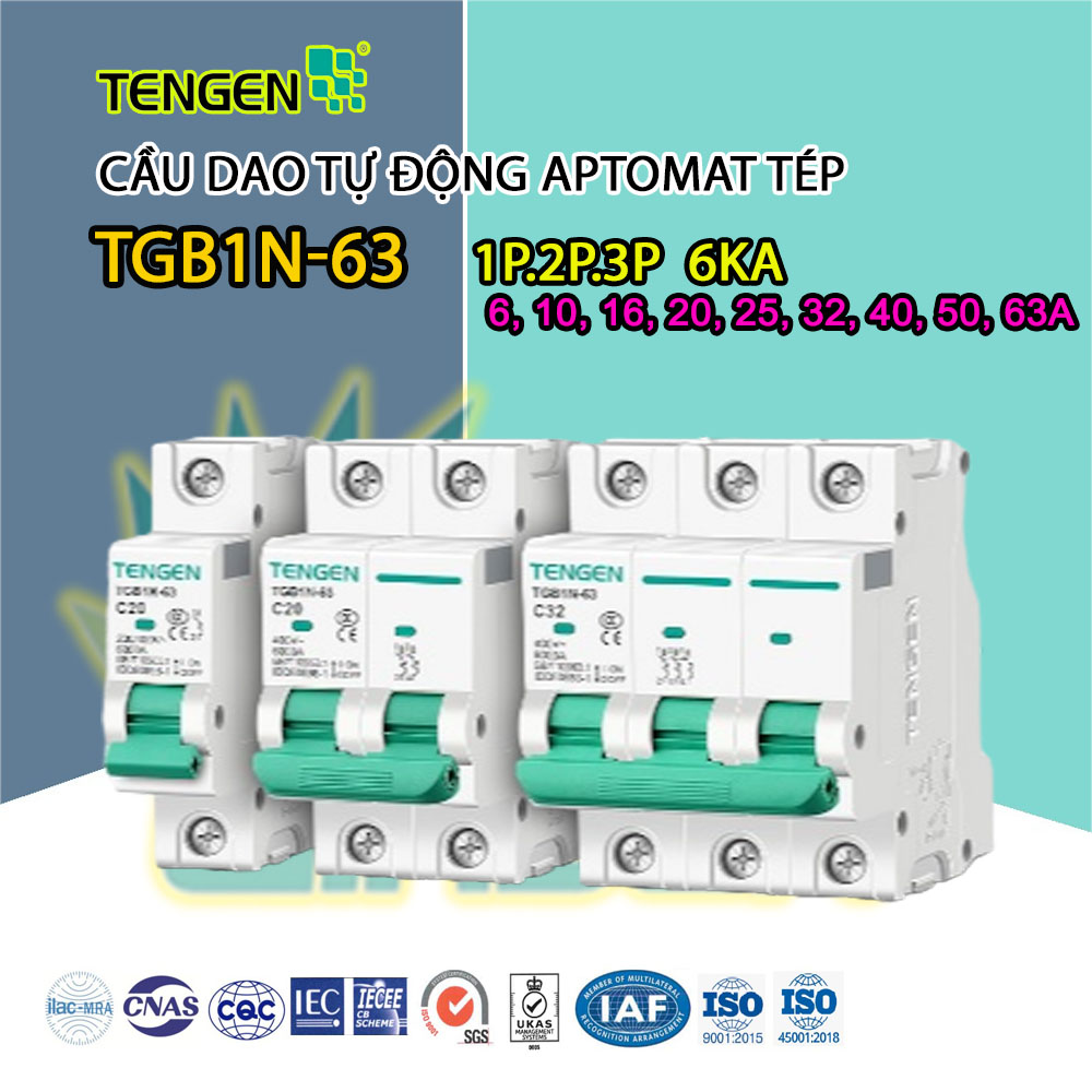 Cầu dao tự động aptomat tép TENGEN