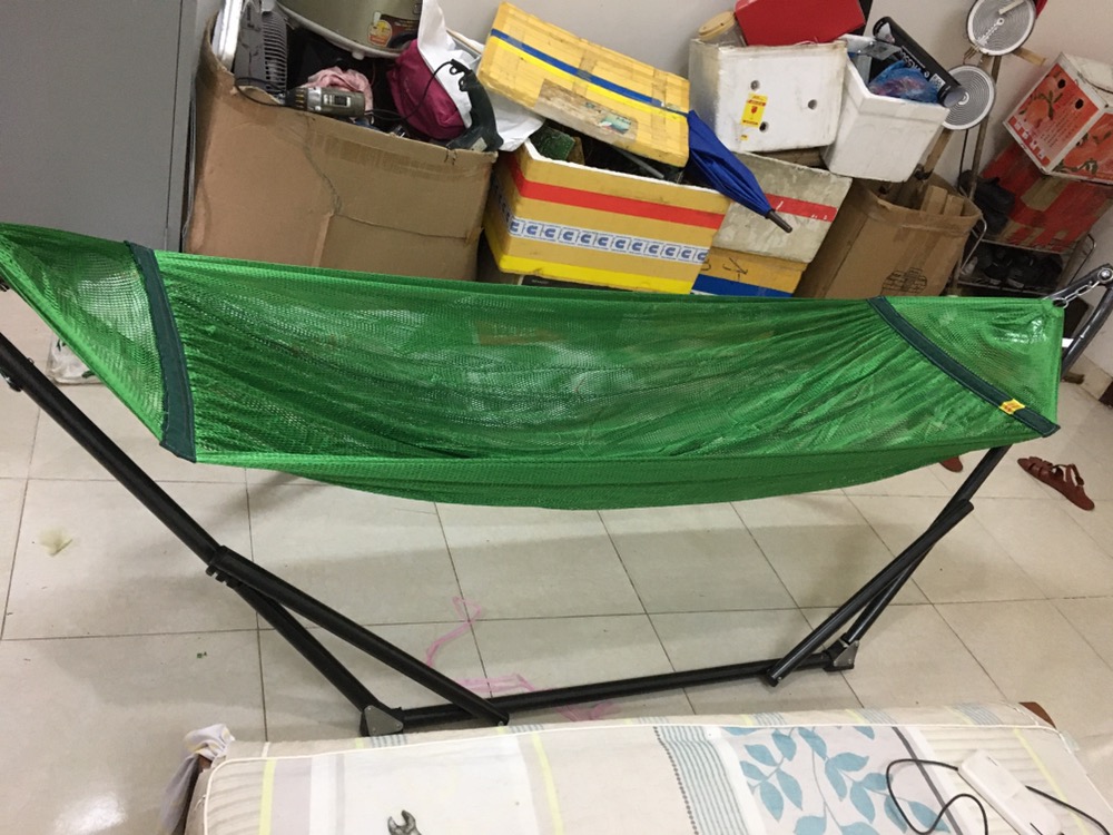 (XẢ HÀNG) VÕNG XẾP KHUNG SẮT SƠN TĨNH ĐIỆN PHI 32 KIỂU CỠ NGƯỜI LỚN(Ảnh thật)
