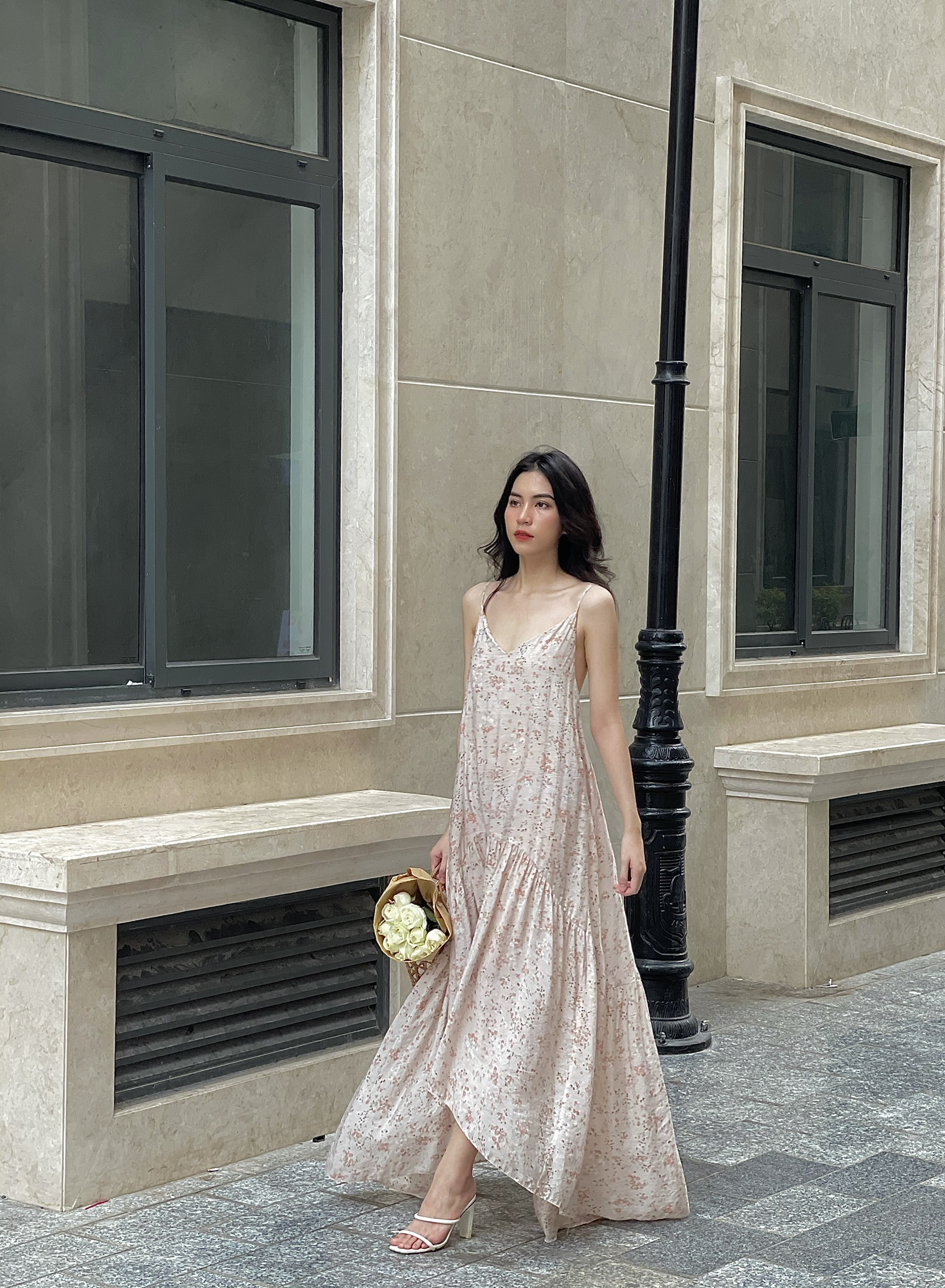 LEMONCHIC - Đầm maxi hoa - D157